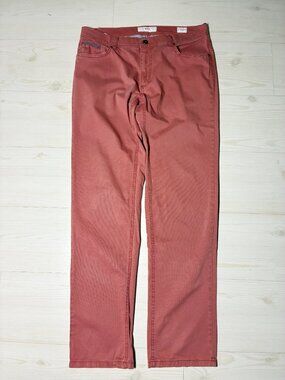BRAX Feel Good Style Cooper Marathon Regular Fit (Red Brick) Pants Size 35/34